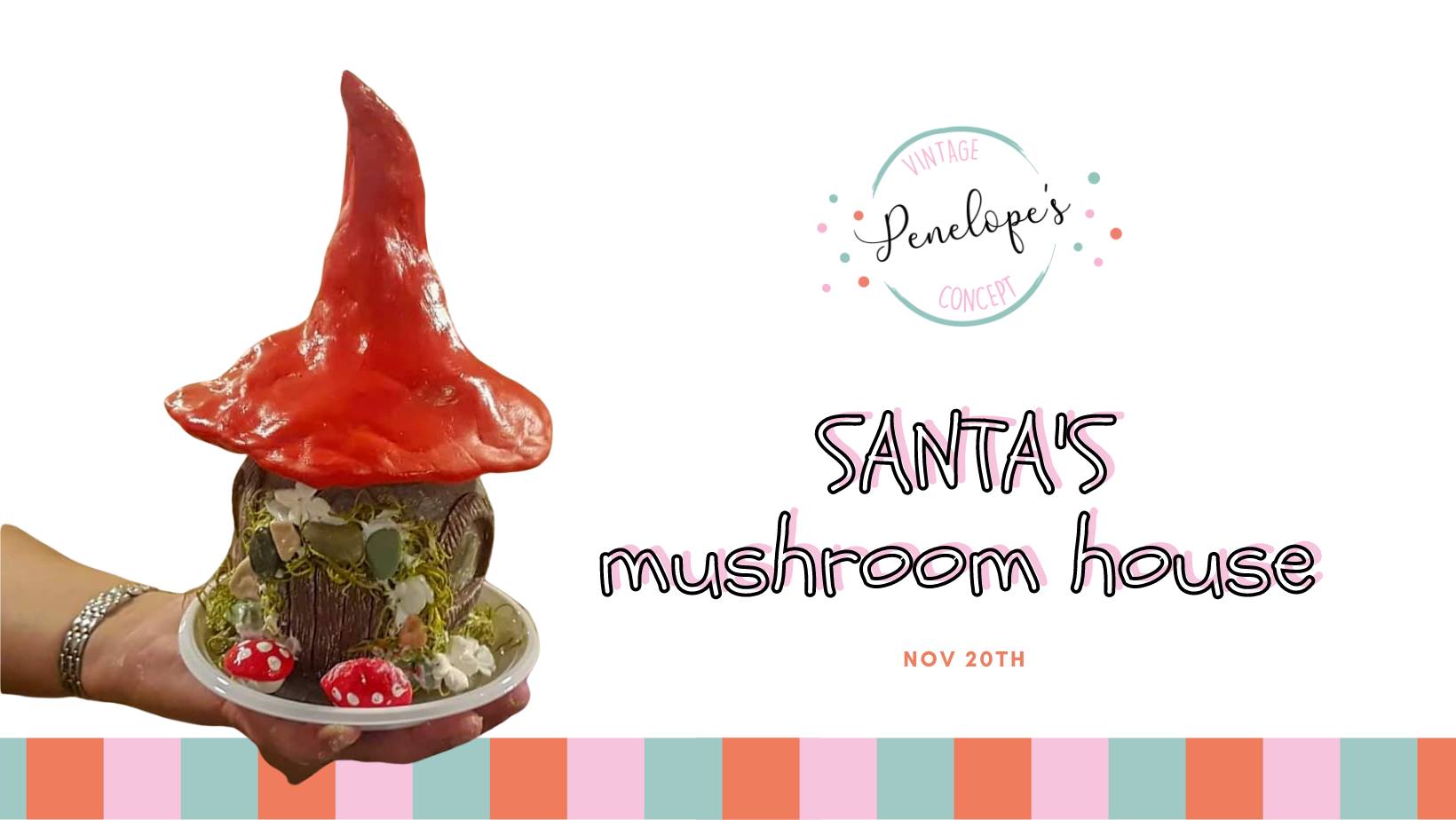 Santa mushroom house